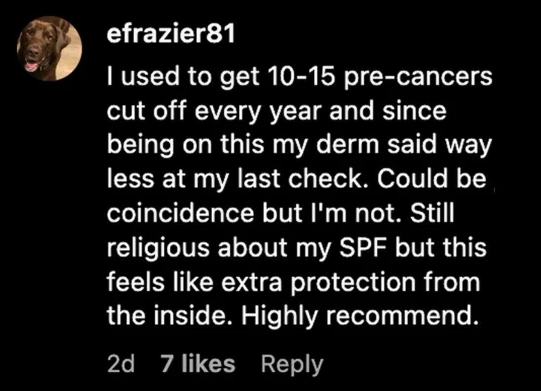 Facebook comment from efrazier81 about Sun Powder