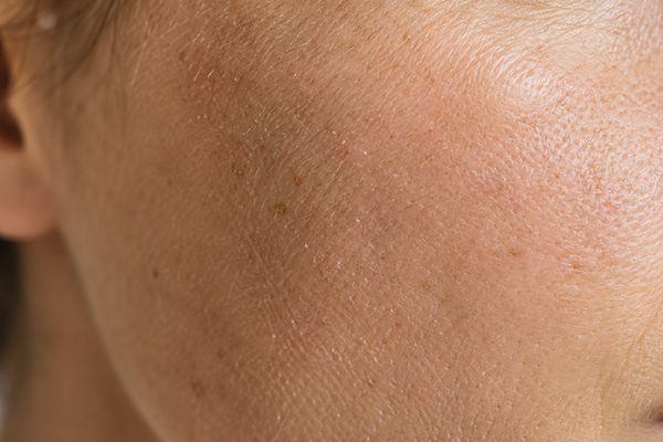 Close-up of smooth skin texture